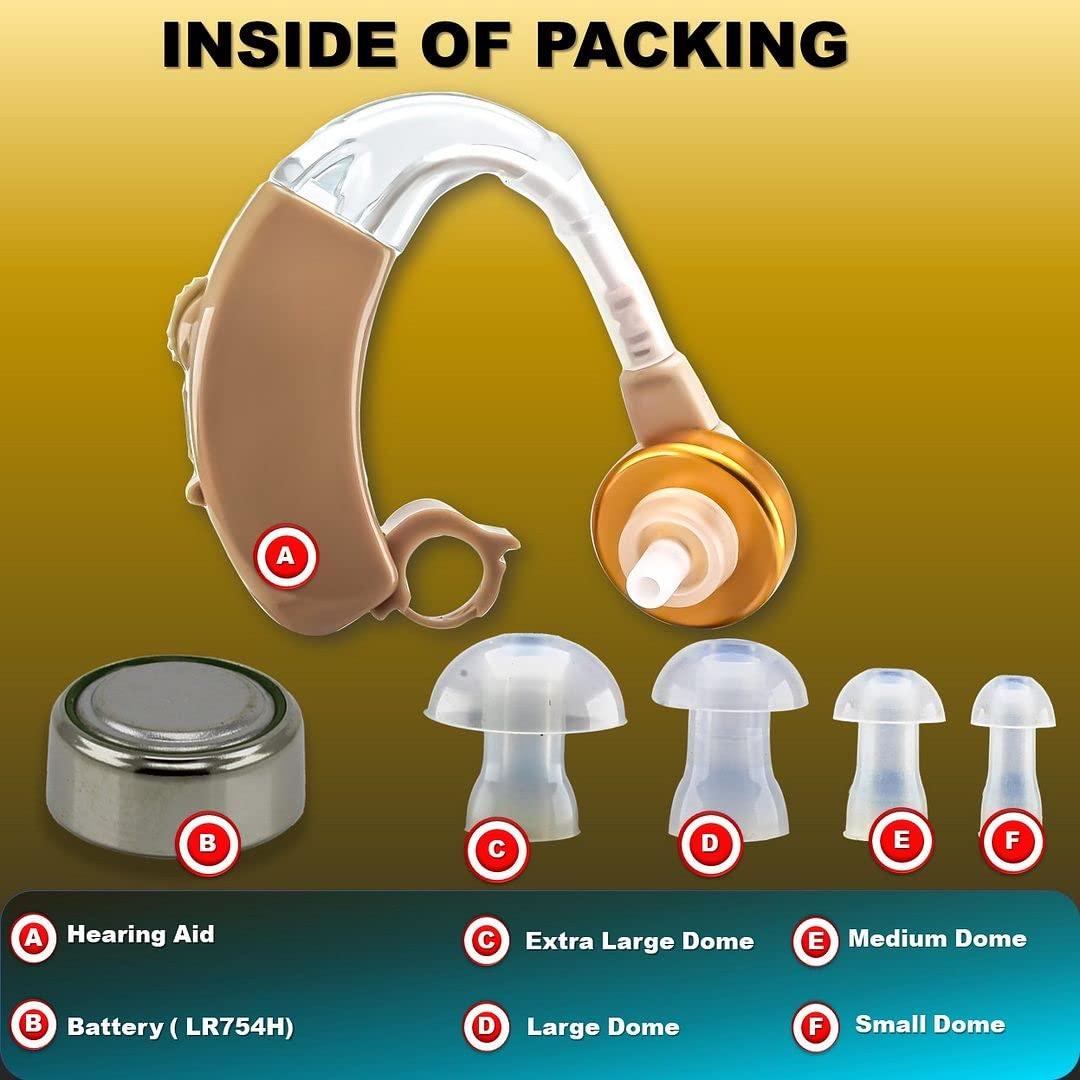 Enlinea Enlinea ENL-19 Behind-The-Ear (Bte) Hearing Aid Machine For Ear Old Age | Suitable For Mild To Moderate Hearing Loss (Pack of 2)
