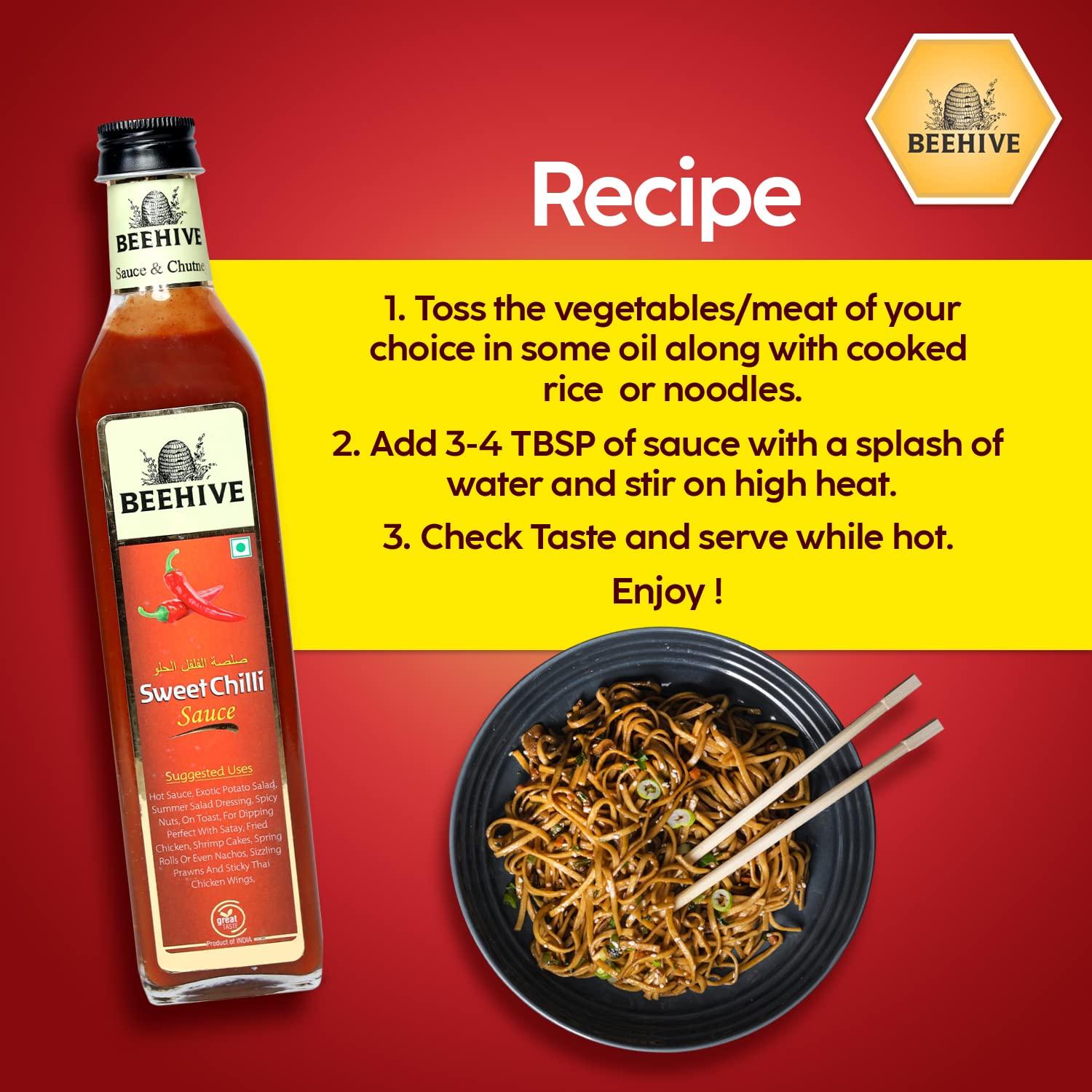 BEEHIVE Beehive Sweet Chilli Sauce, 565gram | With Natural Ingredients