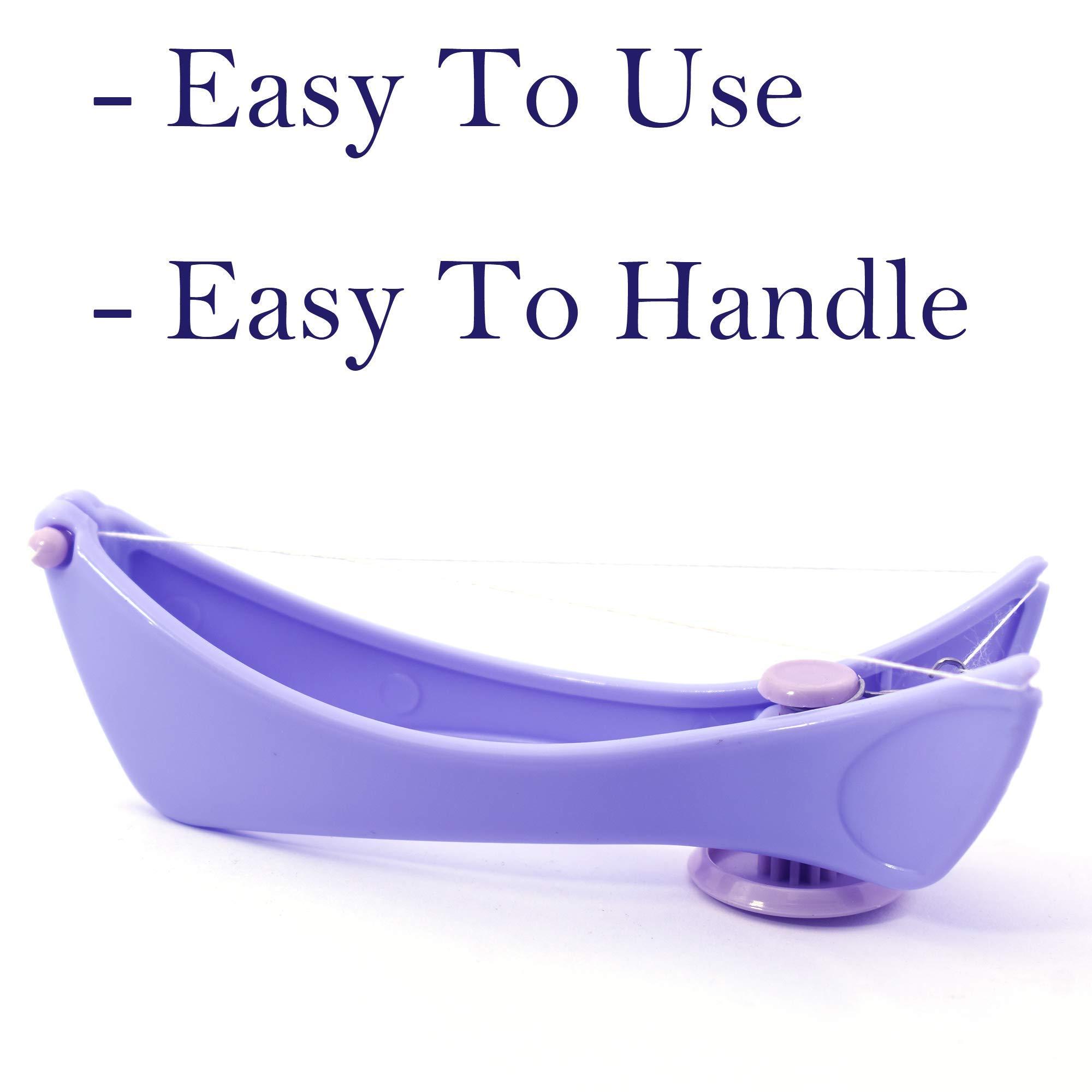 N Series N Series Slique Eyebrow Face and Body Hair Threading and Hair Removal System Machine Kit Spring Tool Tweezers Epilators Slidne Face And Body Hair Threading System For Women Multipurpose Use