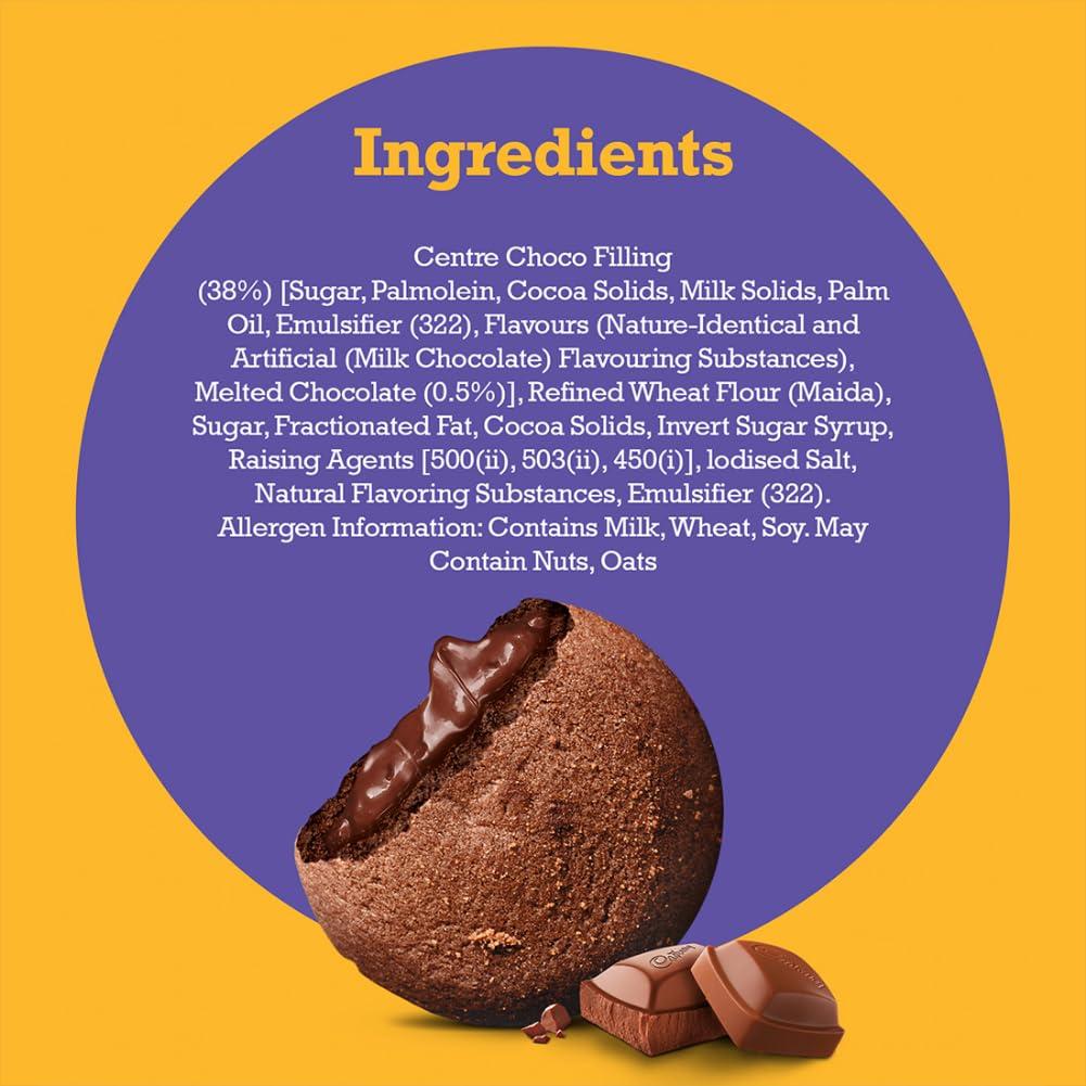 Cadbury Cadbury Chocolate Chocobakes Chocfilled Cookies, 4 X 150 G,600 Grams