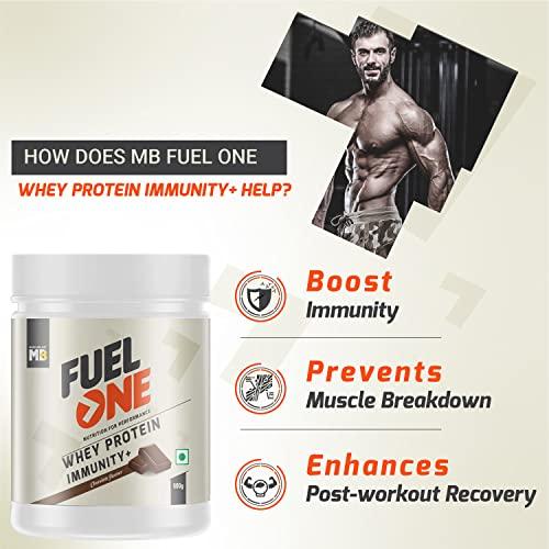 MuscleBlaze MuscleBlaze Fuel One Whey Protein, 24 g Protein, 5.29 g BCAA & 4.2 g Glutamic Acid (Chocolate, 500 g / 1.1 lb)