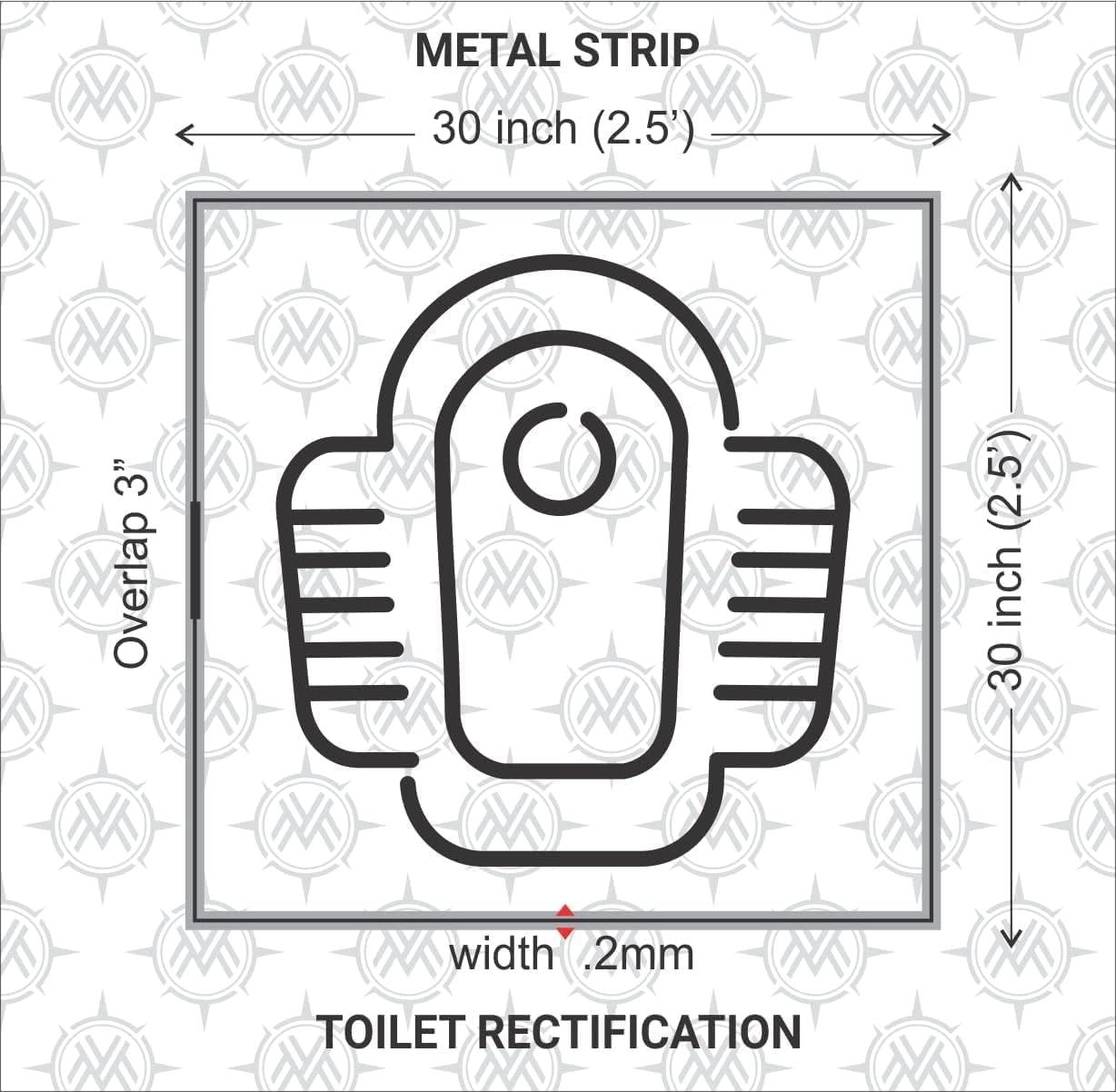K.V ETERPRISES Vastu Copper Strip | Width- 1 Inch | Gauge- 0.3mm | Length- 8 Feet Approx | Zone Balancing |Toilet Correction | Main Entrance | Strip Remedy | Pack of 5