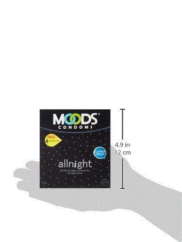 MOODS Moods All Night - 20 Condom with Free 4 Condoms pack of 3(set of 20+4=72pcs)[Expiry Date=06/2021]