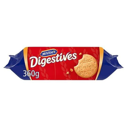 McVities Mcvities Digestives Original Biscuits 70% Whole Wheat and Wholemeal 400g (UK)