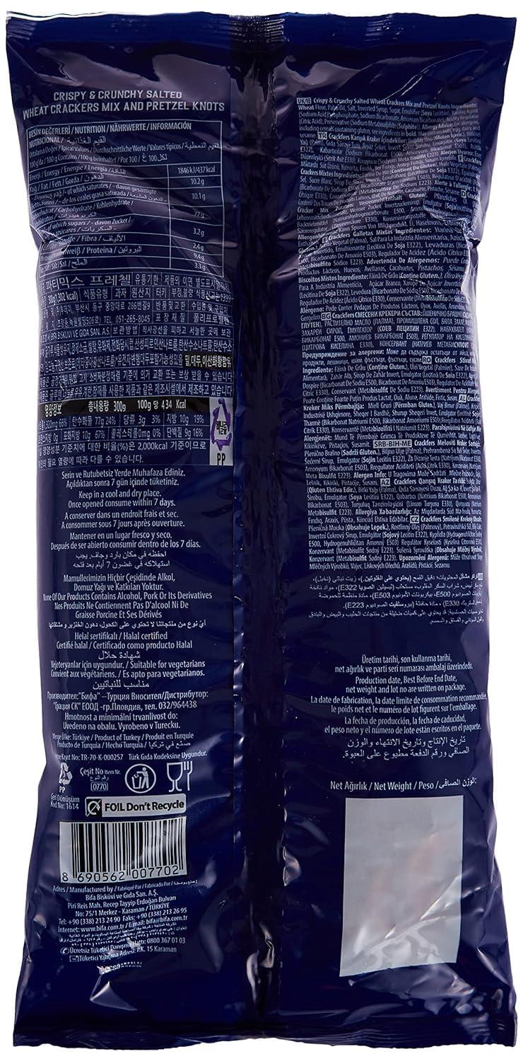 Generic Bifa Crackfers Crispy Pretzel Party Mix Oven Baked (Pack of 2), 350g (Imported)