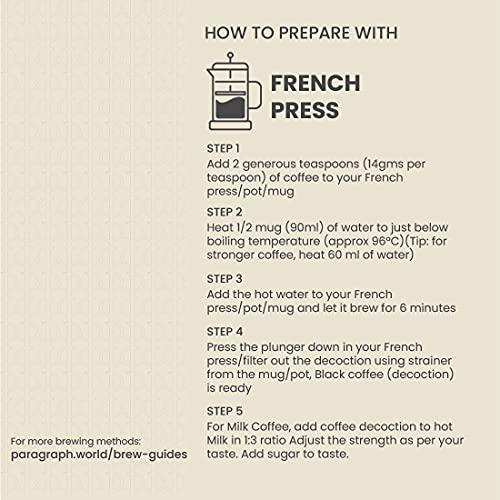 Paragraph Paragraph Old Wives' Tale Coffee Pure Arabica Blend, Vienna roast(Dark Roast) Ground Coffee, French Press Coffee Powder, 250g, Bag
