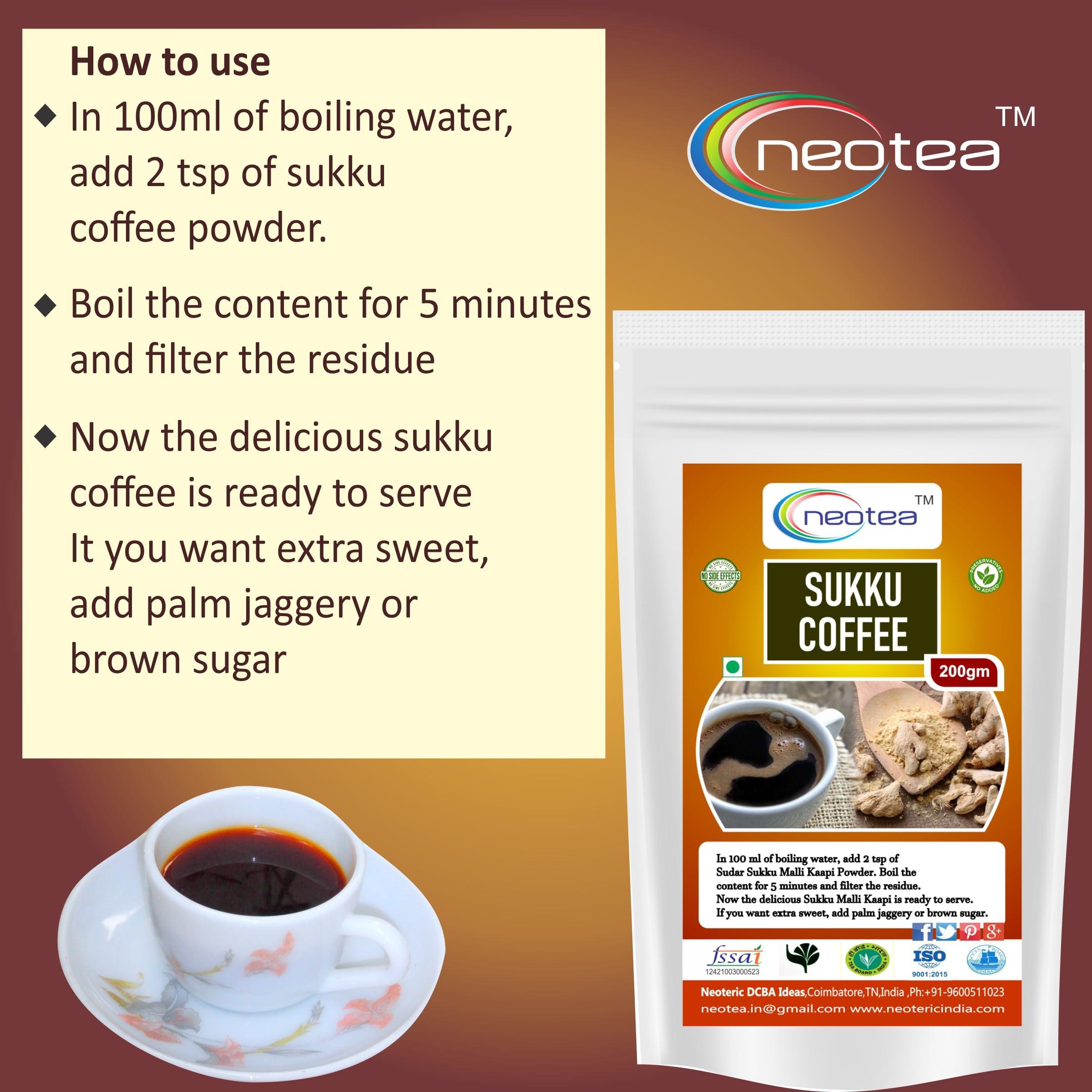 Neotea Neotea Sukku Coffee Sukku Malli Coffee Chukku Kappi Powder 200 gm