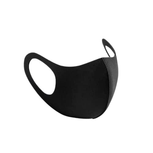 Generic Unisex Black Cloth Face Mask with Elastic Ear Loop Cover Full Face Anti-Dust Polutions, Washable, and Reusable Combo Pack (9)
