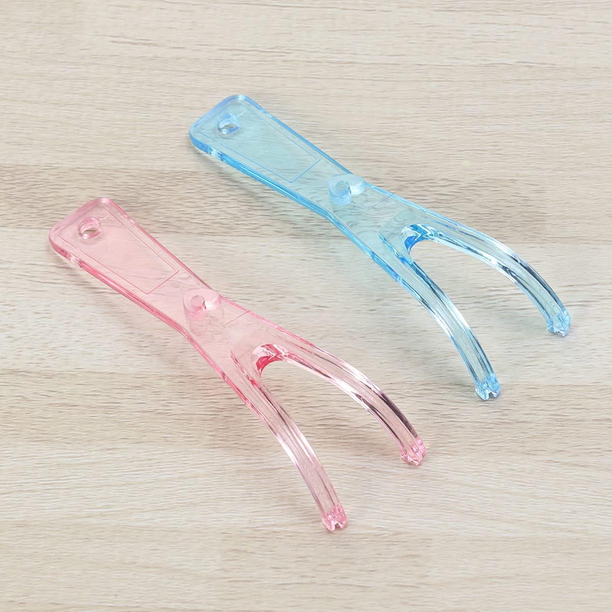 HEALLILY HEALLILY 1pc Dental Floss Holder Y Shape Replacement Floss Mate Handle Flat Wire Dental Floss Replacement Rack for Oral Clean