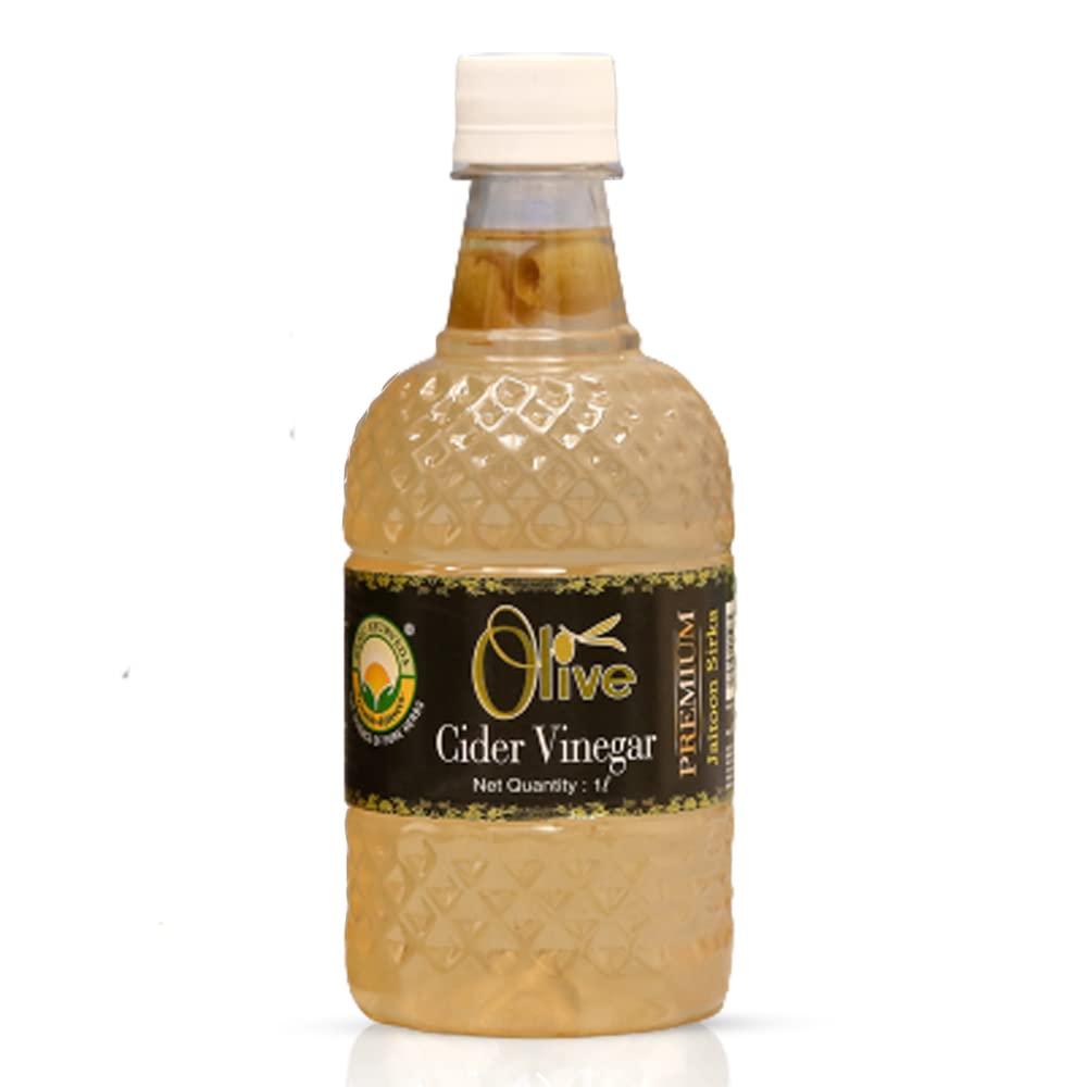 BASIC AYURVEDA Basic Ayurveda Olive Cider Vinegar Premium Jaitoon Sirka With Mother Of Vinegar | Daily Dose Of Wellness Holistic Health Benefits | One Solution Of Holistic Health- 1. Ltr Pack