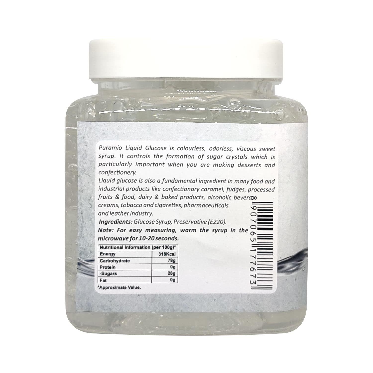 PURAMIO Puramio Liquid Glucose / Glucose Syrup /Sweetener for Baking & Deserts, (1000g)