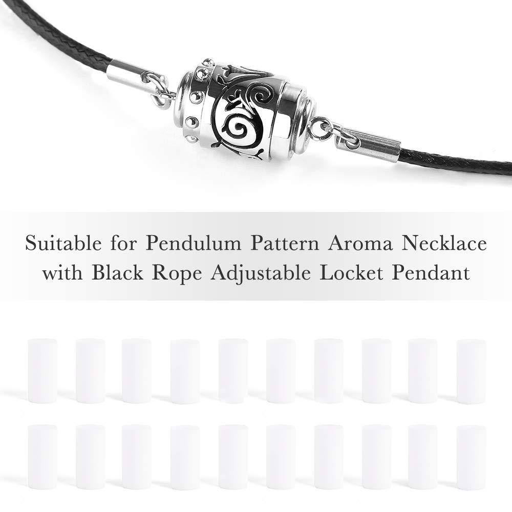 Home-Cloud 20PCS Diffuser Necklace Refill Sticks Diffuser sticks Replacement, Absorbent Mini Refill Sticks for Pendulum Pattern Aroma Necklace