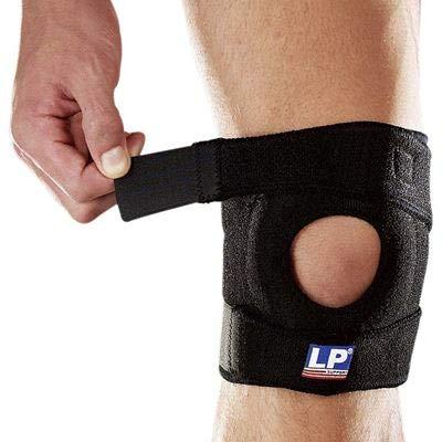 LP Supports LP 788 Open Patella Knee Support Black (One Size Fits All)
