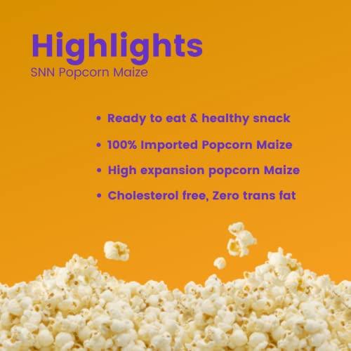 SNN SNN Popcorn Maize 200 Grams ( Pack of 5 ). Imported Raw Maize | Ready to Cook | High Expansion | Homemade-Healthy Snack.