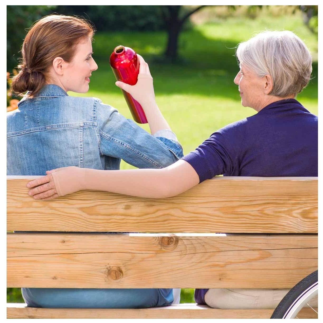 Samson Samson Lymphedema Arm Sleeve (Single) - Compression Stocking Recommended by Doctors, For Post-Mastecomy & Lymphoedema of Hand and Arm, Extra-Firm Graduated Compression (For Women & Men) (Size : Small)