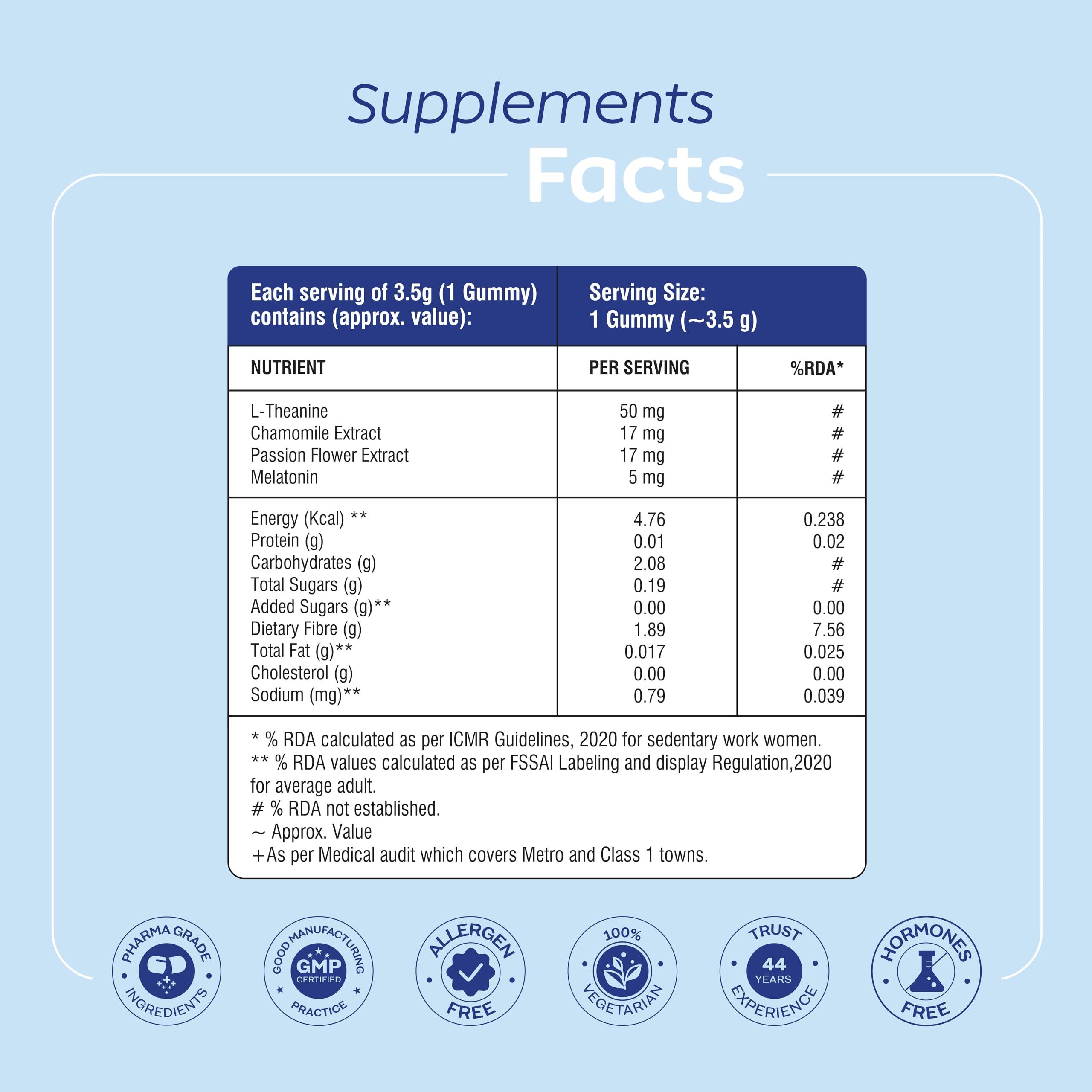 ARTH Arth Sleep Gummies | 30 Plant-Based Melatonin Gummies (5mg) with Chamomile, Passion Flower Extract & L-Theanine | Supports Deep Sleep & Relaxation | Safe, Non-Addictive Sleep Aid with No Added Sugar