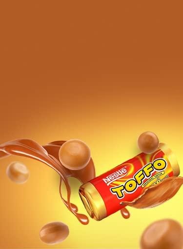 Generic Nestle Toffo Original Toffee Delicious Taste 12 Rolls Each 19.2g Pack Of 12 (Imported)