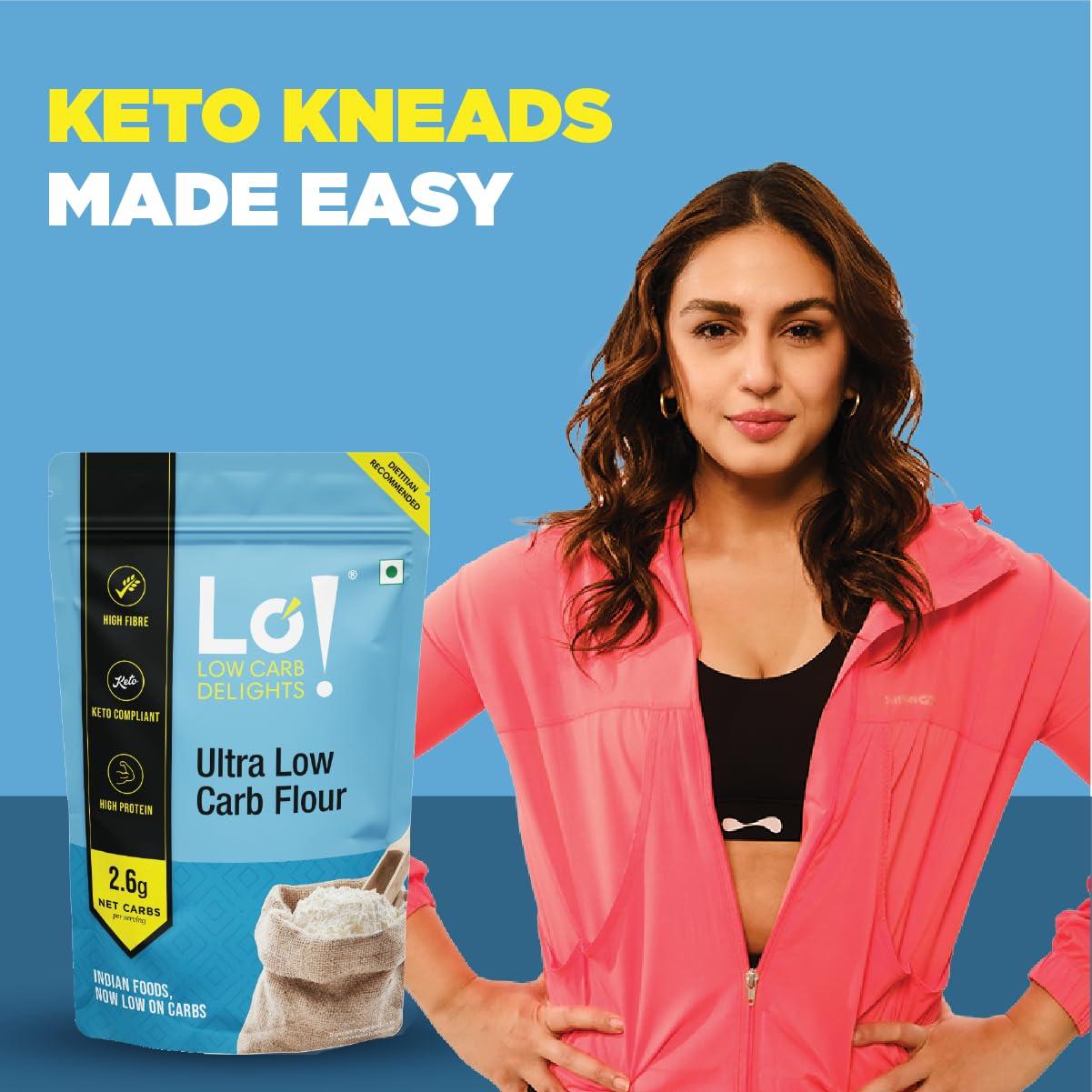 Lo! Low Carb Delights Lo! Low Carb Delights - Ultra Low Carb Keto Atta (5 Kg) | Dietitian Recommended Keto Flour | Lab Tested Keto Food Products for Keto Diet