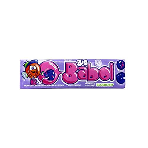 Big Babol Big Babol Rasa Blueberry Bubble Gum, 0.79 oz / 22.5 g, 20 Pack