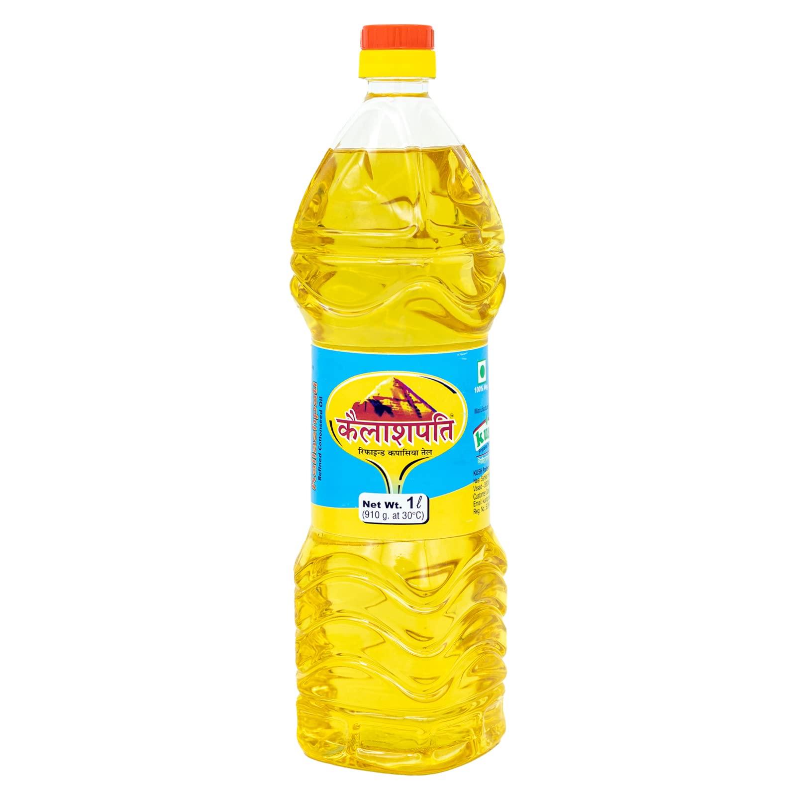 Kailashpati Kailashpati Cottonseed Oil - Healthy and Natural Cottonseed Oil (1 Litre)