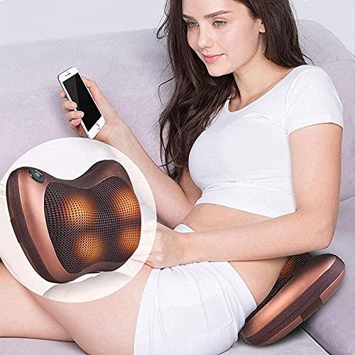 GETZET GETZET Car Massager Electric Pillow Personal Back Pain Relief, Neck Back Massager Full Body Anti-Stress Pain Relief Massager Pillow with 8 Ball For Home Office.