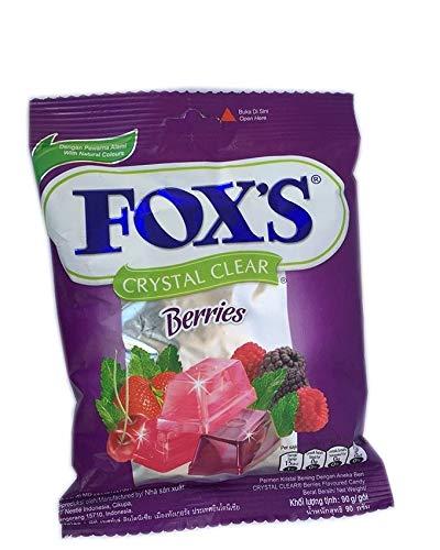 jai jinendra Fox Crystal Clear Mints Candy + Crystal Clear Fruits Fruits 90 gm (Pack of 2)