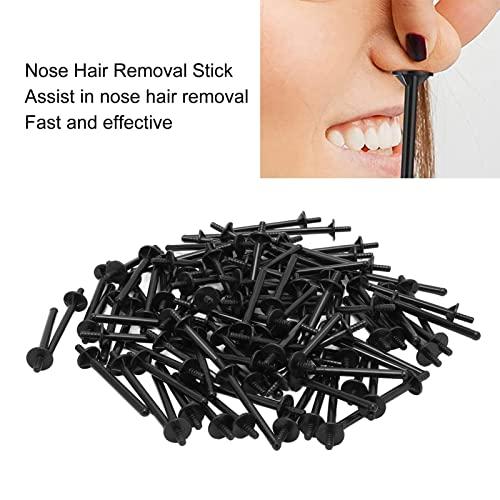 FEBT Nose Hair Removal Stick, Firm Sturdy Safe Hygienic 100pcs PP Nose Wax Stick Nostril Cleaning for Home for Beauty Salon