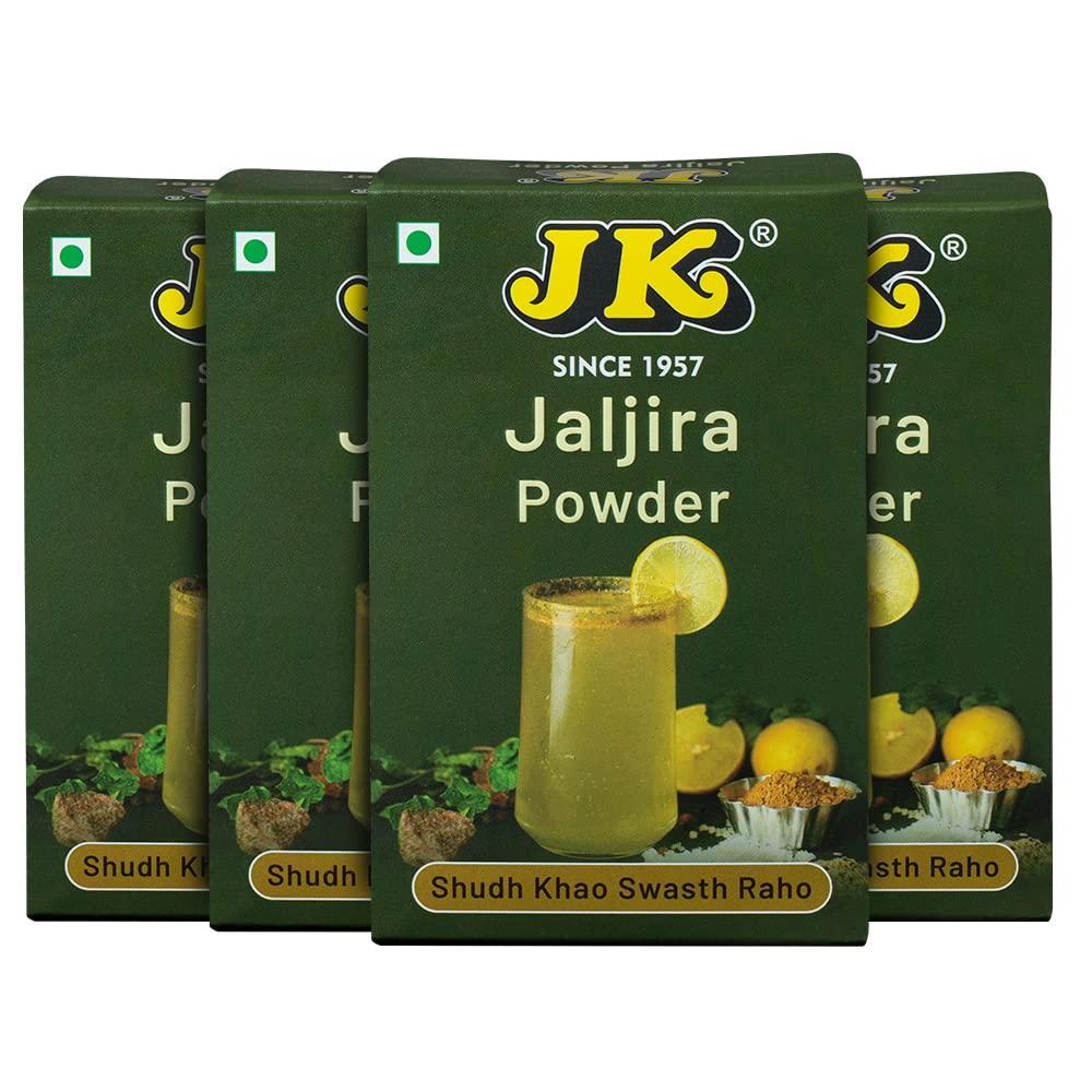 JK JK Jal Jira Powder | Jaljeera Masala Powder Box | Blended Spice Mix | Summer Drink Masala | Hygienic | No Preservatives | 100g Pack of 4