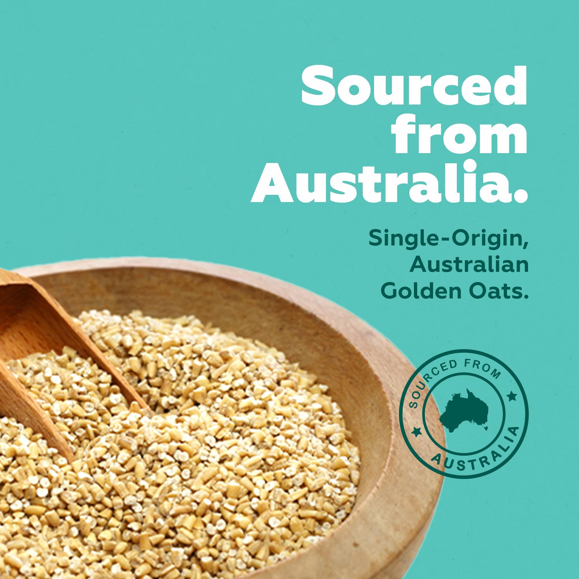 Yogabar Yogabar Steel Cut Plain Oats 1.5Kg | Premium Oats, Gluten Free Oats With High Fibre, 100% Whole Grain, Non Gmo | Protein Rich Healthy Food With No Added Sugar | - 1.5 Kg