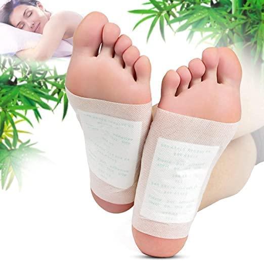 KBZONE Cleansing Detox Foot Pads Natural Bamboo Vinegar Ginger Foot Pad Foot Pads for Stress Relief Sleep - Remove Toxins, Rest and Pain Free natural pads Cleansing Detox Foot Patches (20 PAD)