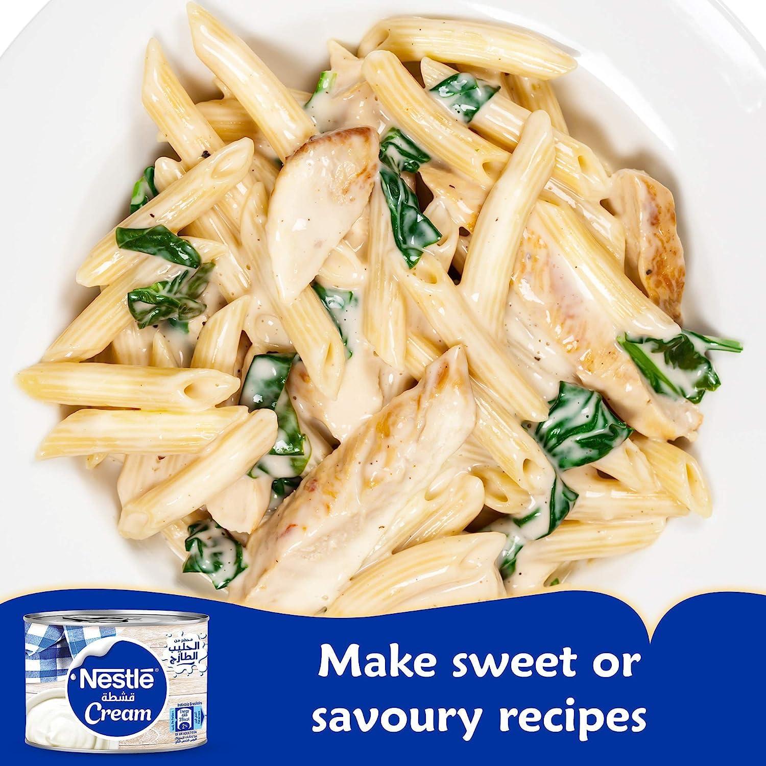 Nestl Nestle Original Cream - Rich and Velvety Dairy Delight for Creations - Cooking and Baking Ingredient - Smooth Texture - Perfect for Desserts, Sauces, and More 160g (Pack Of 2)