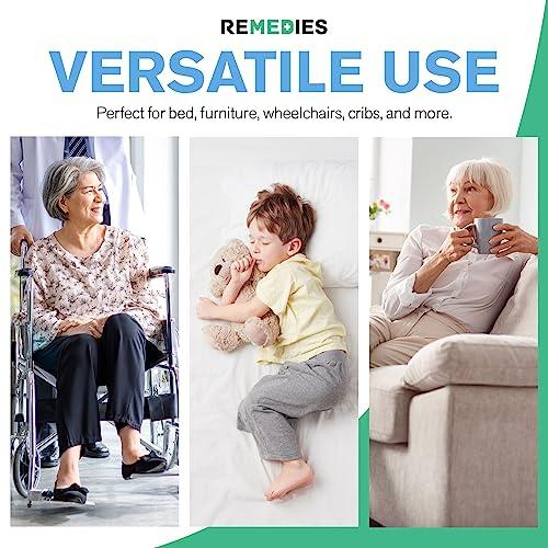 REMEDIES REMEDIES Disposable Underpads 36x36 Inches – Ultra Absorbent 85g Bulk Bed Pads for Adults, Pets, Furniture – Thick Incontinence Bedding & Furniture Protectors – 3 Grams SAP - 50 Count