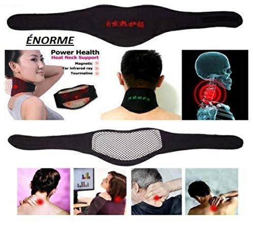 ÉNORME Énorme Neck Brace, Neck Guard Self-Heating Warm Neck Support Adjustable Magnetic Therapy Wrap Protect Belt Pack Of 2