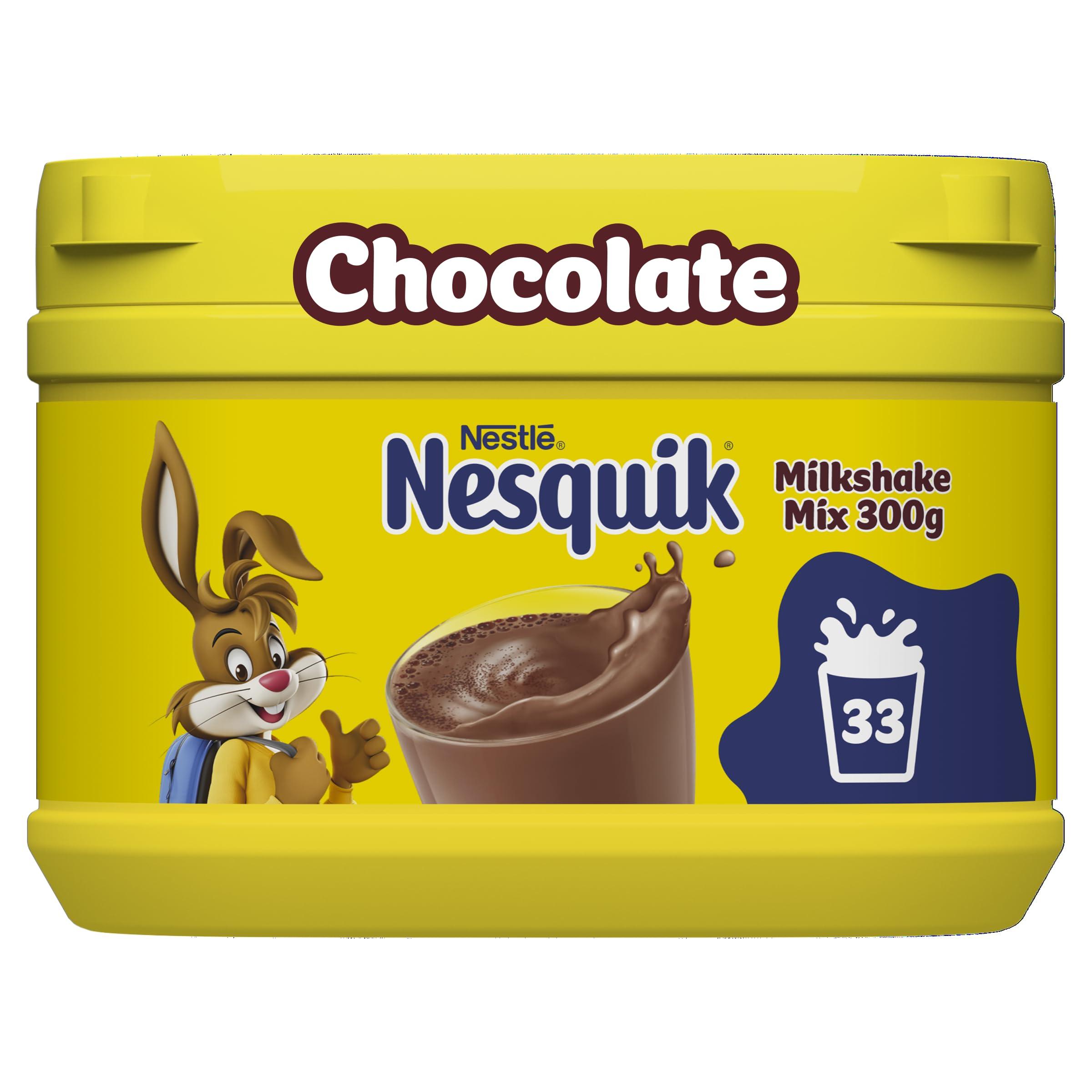 Nesquik Nesquik Nestle Nesquik Chocolate Flavour Milkshake Mix, 300 G, (103066141), No Artificial Sweeteners