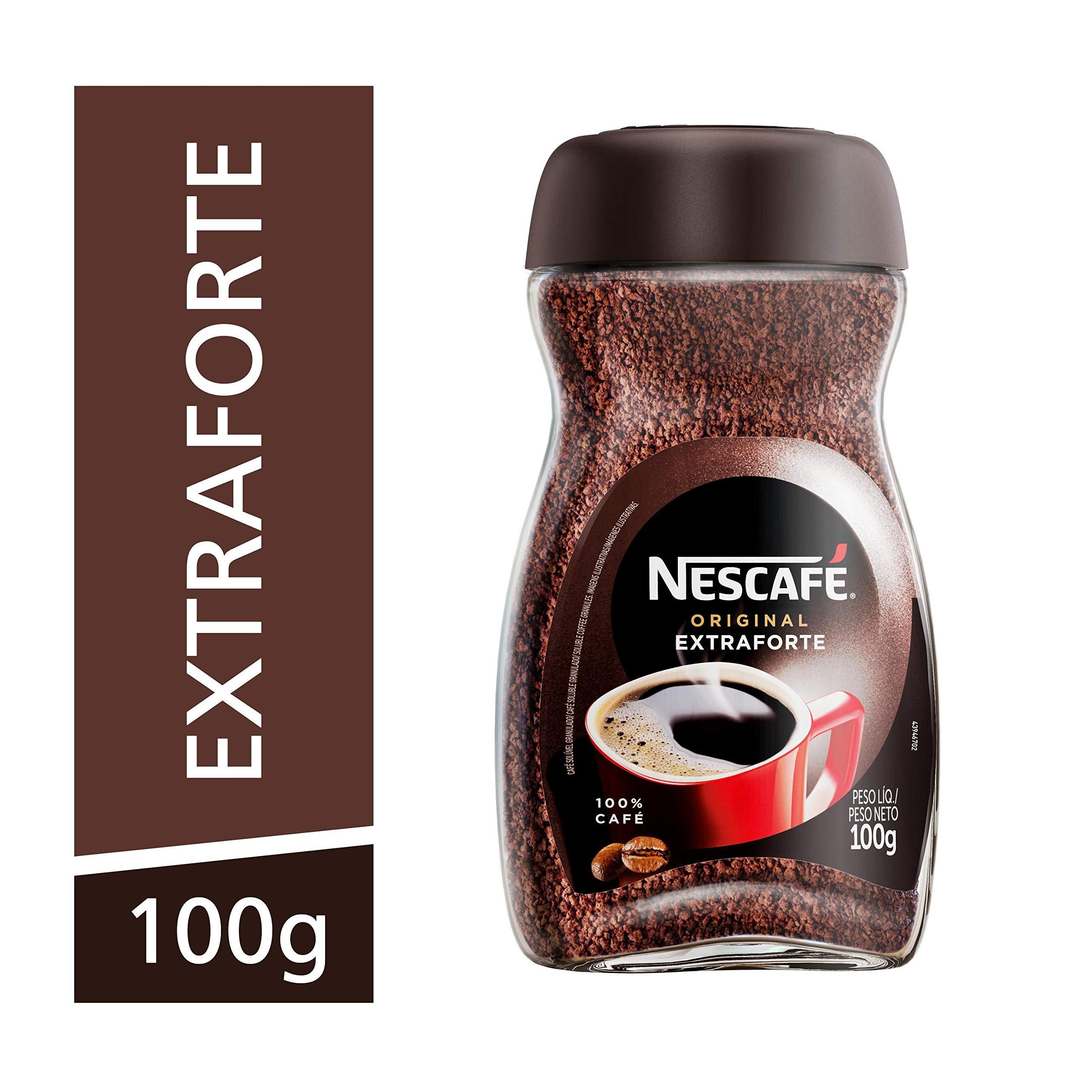 Nescafé Nescafe Original Extra Forte Coffee 100% Cafe, Ground, Glass Bottle, 3.53 Oz 100 G