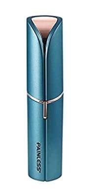 Cleanfly Cleanfly Hair Removal for Women, Painless Premium Eyebrow Trimmer USB Rechargeable Conture Hair Remover and Exfoliation Device for Face and Body with Built-in LED Light Lipstick Style (Green)