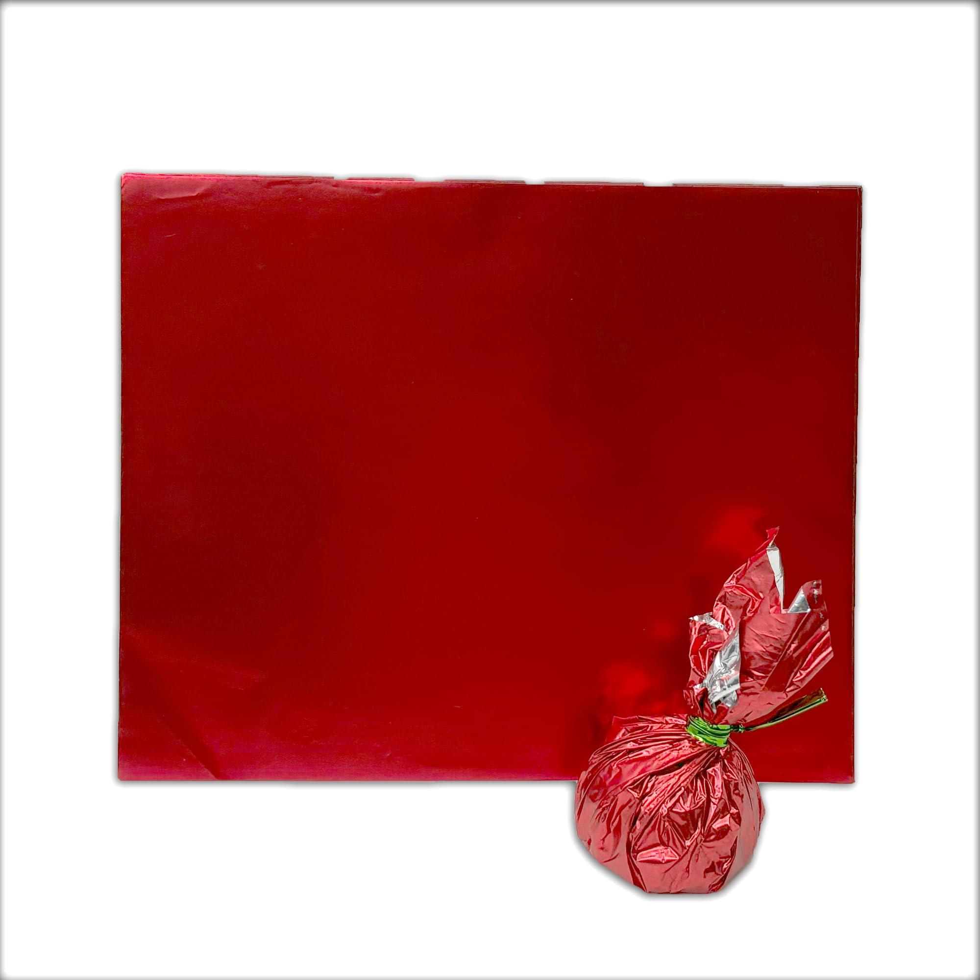 Esslly Esslly Matte Red Chocolate Wrapper | 12.5x10.5 cm | Pack of 250 | Premium Quality, Non-Smudge, Vibrant | Ideal for Chocolates & Candies | Made in India