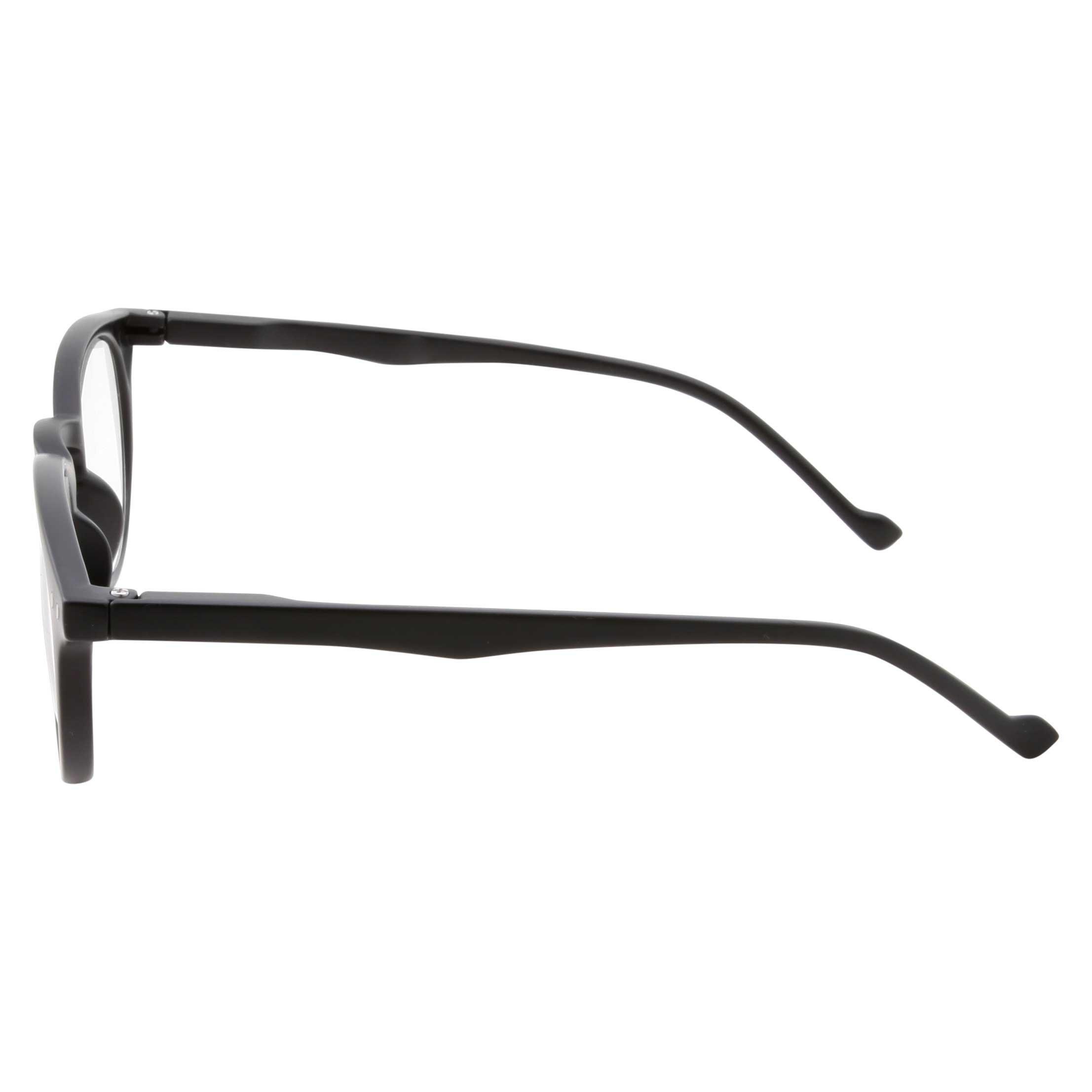 Wise Eyewear High Magnification Power Strong Reading Glasses Readers +4.00 to +6.00 (Black, 4.00)