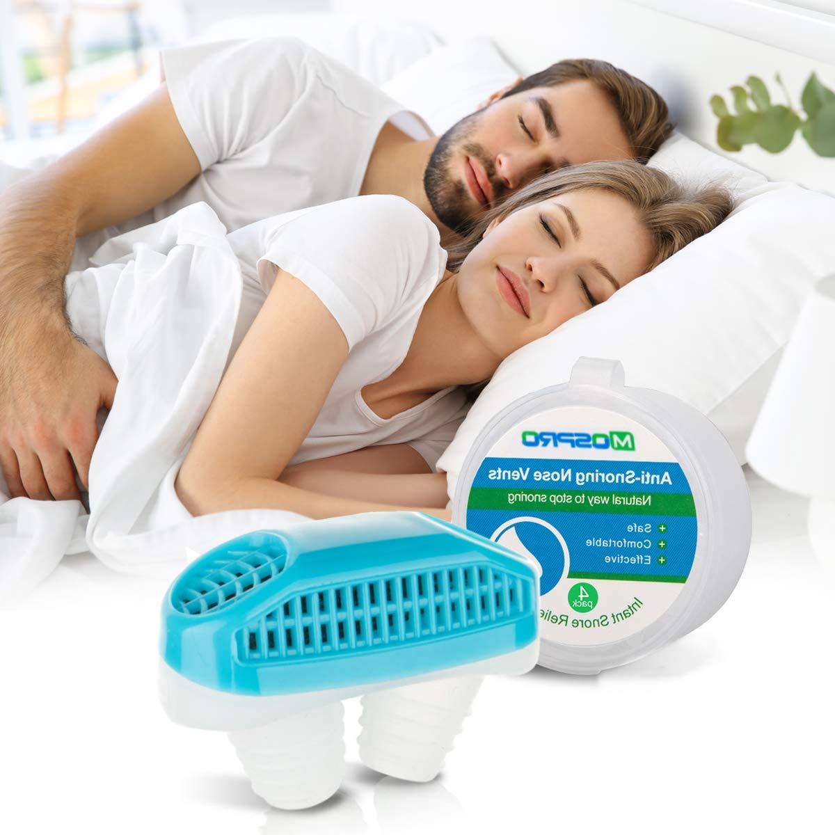 APURK APURK 2 in 1 Nose clip Snoring Solution Snore Stopper Nose Vents Plugs Clip Air Purifier,Anti Snoring Devices Stop Snoring Sleep Aid Nasal Dilator Snore Reducing Aids for Men Women