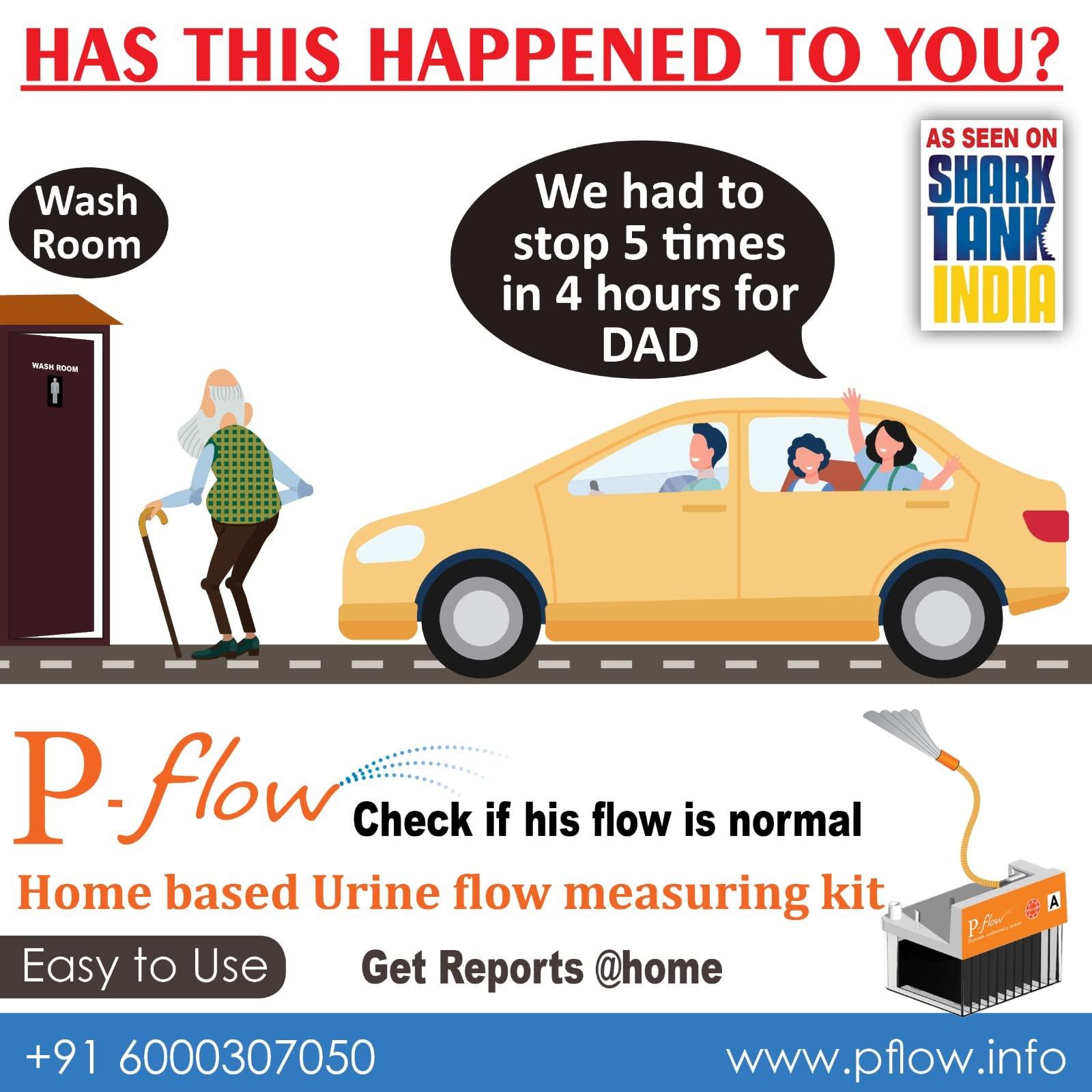 Generic Pflow homebased disposable urine flow and urine test kit (1 piece)