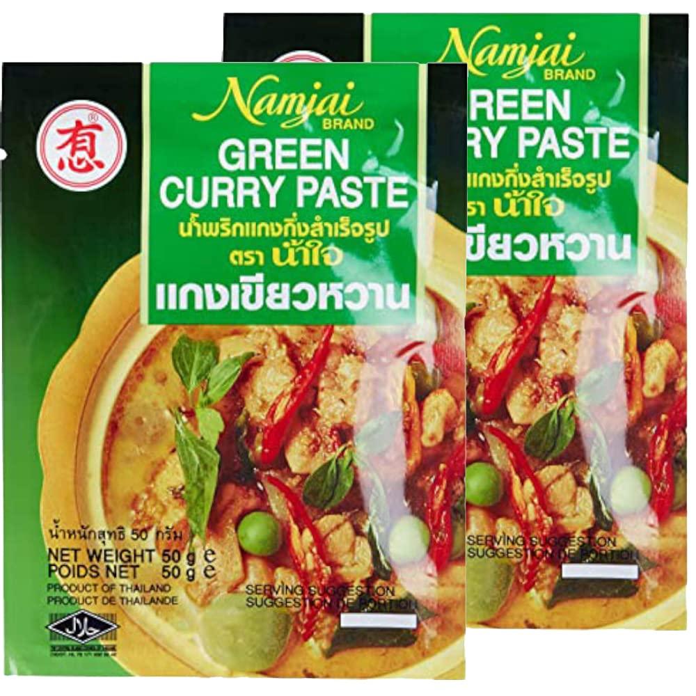 Namjai Namjai Green Curry Paste, 2 x 50 g