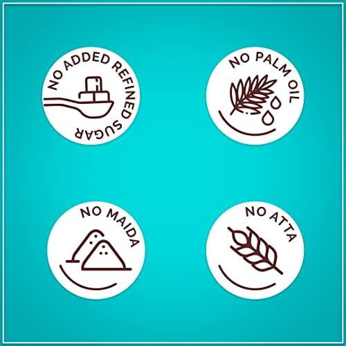 KIKIBIX Kikibix Choco Chip Cookies | No Maida, No Refine Sugar | Made With Organic Jaggery | Tasty & Healthy Snacks For Adults & Kids | Multigrain Millets | Tiffin Box Snack | Jowar Chocolate | 390 Gm