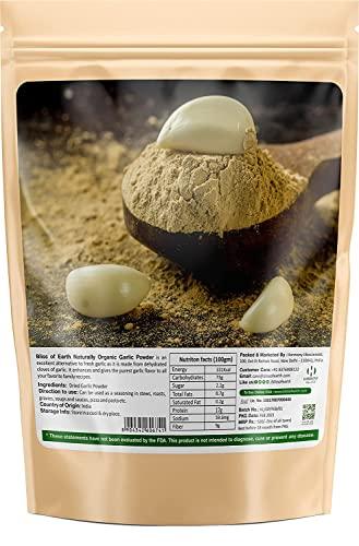 BLISS OF EARTH 2x1kg Naturally Organic Garlic Powder Dried For Cooking Pack Of 2
