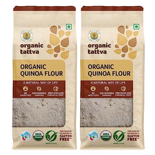 ORGANIC TATTVA Organic Tattva, Organic Quinoa Flour (Gluten Free Atta) 500 Gram (Pack of 2)