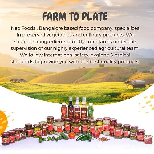 Neo Neo Pizza Pasta Sauce 500g Jar I For Pizza, Pasta & Snacks I Farm Fresh, Natural Ingredients I Non GMO, 100% Vegan l Authentic Italian l Make delicious Pizza and Pasta at home (500g)