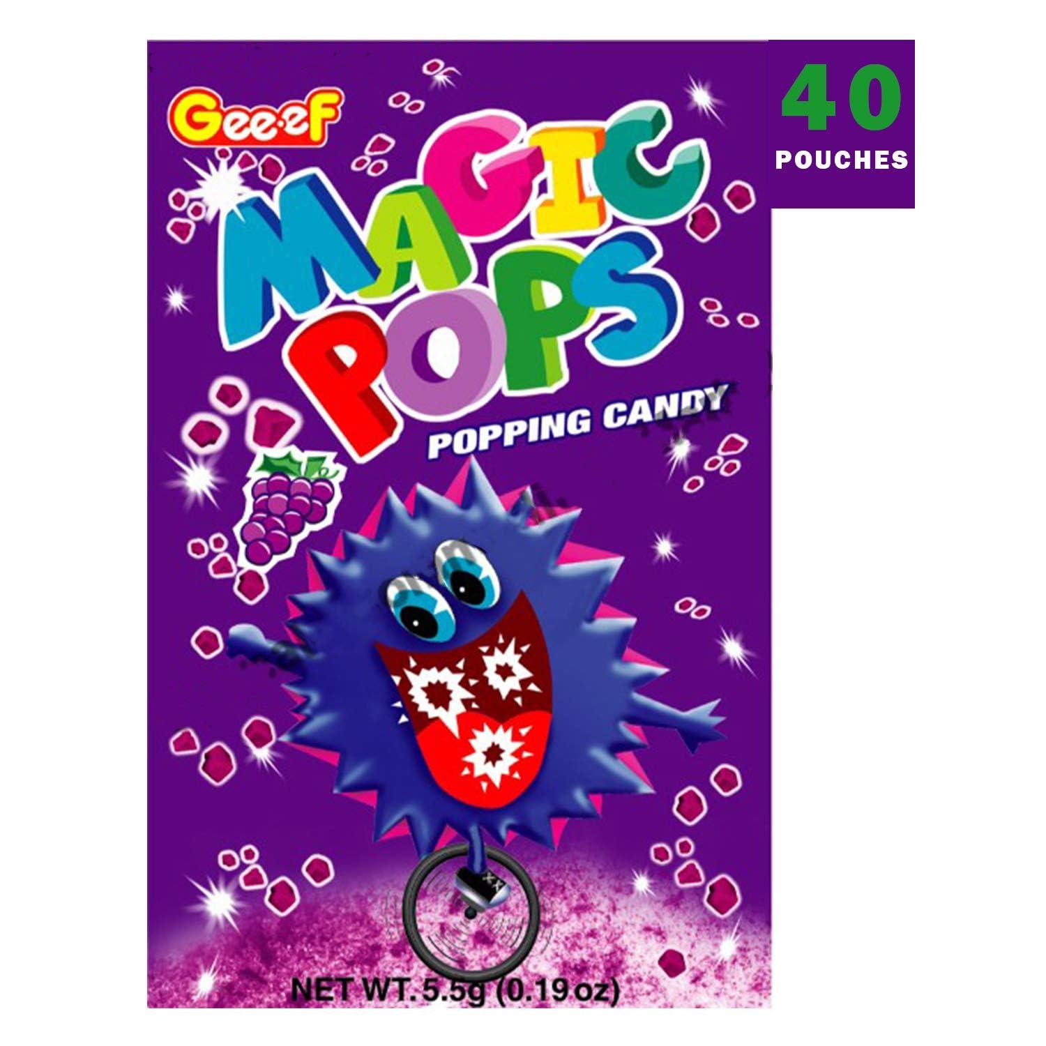 Generic Magic Pops Popping Unique Candy Box 200gm (Grape Flavor)