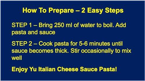 Yu Foodlabs Yu Foodlabs Italian Cheese Sauce Pasta - No Maida - No Msg - Zero Preservatives - Instant Penne Pasta With Sauce - Ready To Eat Pasta In 5 Mins - 520 Gram (65G X Pack Of 8)