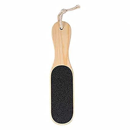 J & F Double-Sided Foot File – Smoother Feet and Callus Remover for Men and Women –Wood Handle