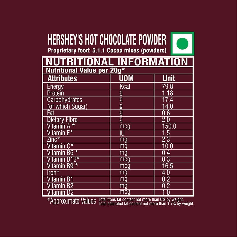 HERSHEYS HERSHEYS Hot Chocolate Drink Powder Mix, with Immunity Supporting Vitamins and Minerals