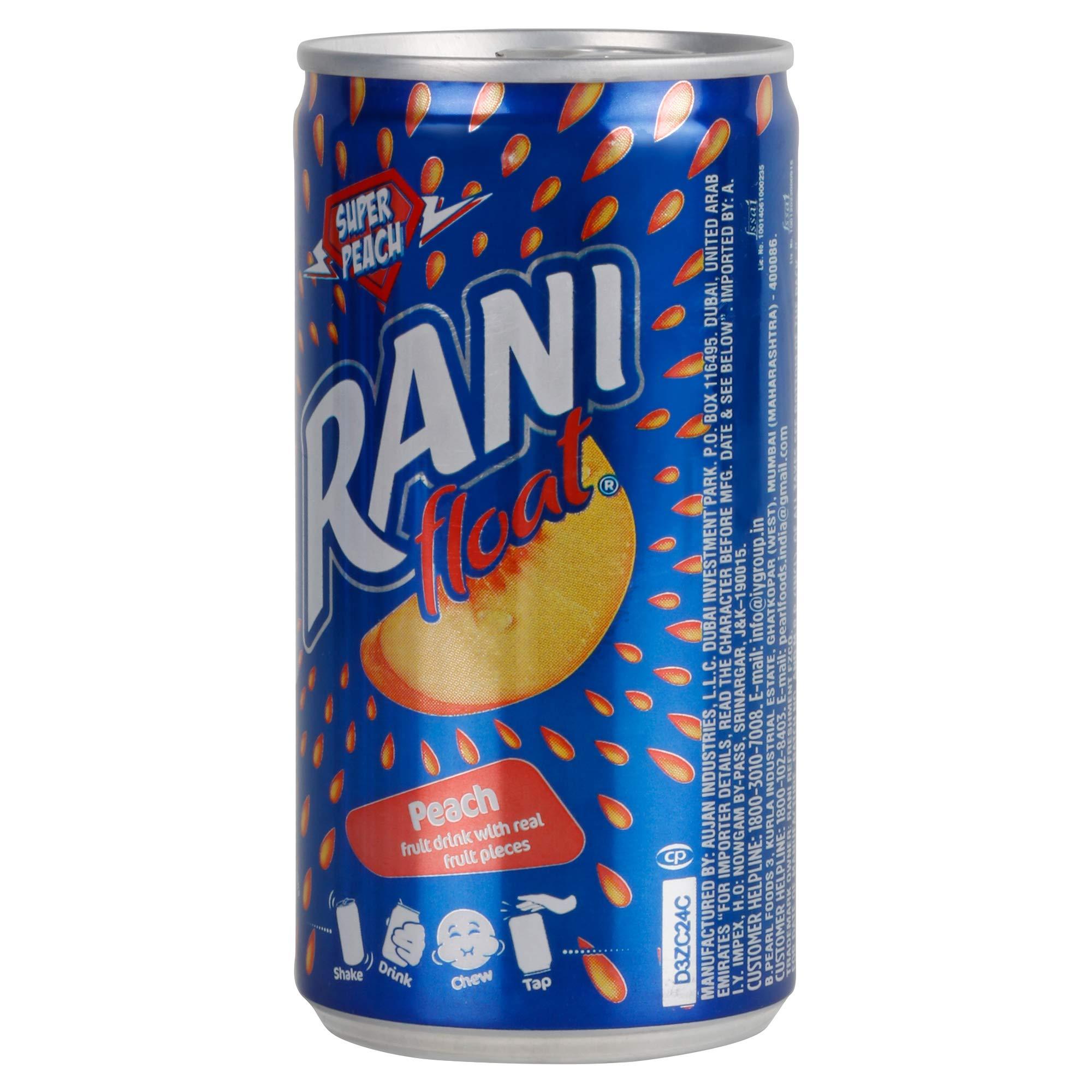 Rani Rani Rani Peach Float Jar, 6 X 180 G, Vegetarian